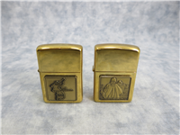 KOREAN WAR MEMORIAL/38TH PARALLEL Brass Lighter Set with Tin (Zippo,1996)