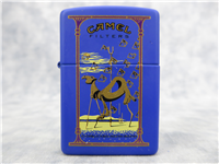 1 of 100 CAMEL DESERT DESIGN Royal Blue Matte Lighter (Zippo, CZ425, Artist Pack Series, 2001)