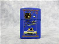 1 of 100 CAMEL DESERT DESIGN Royal Blue Matte Lighter (Zippo, CZ425, Artist Pack Series, 2001)