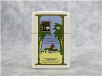 CAMEL WITH PANTS & HAT White Matte Lighter (Zippo, CZ428, Artist Pack Series, 2001)