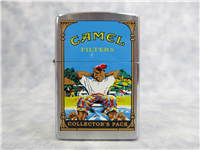 Camel Collector's Pack AT THE BEACH Brushed Chrome Lighter (Zippo, 1998)