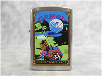 Camel Collector's Pack JOE PLAYING GOLF Brushed Chrome Lighter (Zippo, 1998)