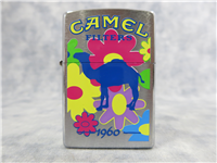 1 of 100 Camel FLOWERS Brushed Chrome Lighter (Zippo, CZ385, Decade Collection, 2000)