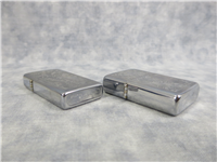 352 VENETIAN Slim & Regular Polished Chrome Lighter Set (Zippo, 1974-1975)