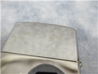 1935 VARGA GIRL Silver Plate w/ Gold Inlay Etched Lighter w/ Walnut Box (Zippo, 1995) 1 of 2000