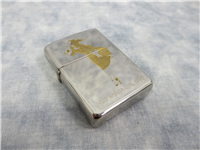 1935 VARGA GIRL Silver Plate w/ Gold Inlay Etched Lighter w/ Walnut Box (Zippo, 1995) 1 of 2000