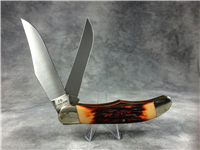 CAMILLUS USA 26 2-Blade Folding 5-1/4" Hunter Knife with Leather Sheath