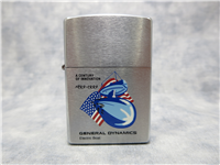 GENERAL DYNAMICS ELECTRIC BOAT/NAVY Brushed Chrome Lighter (Zippo, 1999)