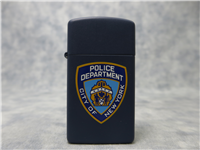 CITY OF NEW YORK POLICE DEPARTMENT Blue Matte Slim Lighter (Zippo, 1993)