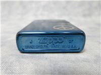 PEACE Sapphire Blue Chrome Butane Lighter (Zippo, 2007)