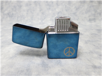 PEACE Sapphire Blue Chrome Butane Lighter (Zippo, 2007)