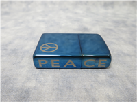 PEACE Sapphire Blue Chrome Butane Lighter (Zippo, 2007)