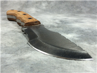CFK CUTLERY TRACKER 9-5/8" D2 Wood Knife with Leather Sheath