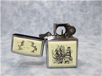 SHIP SCRIMSHAW Polished Chrome Lighter with Cigar/Pipe Insert (Zippo, 2009)