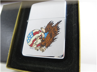 POPEYE American Flag/Eagle Chrome Lighter (Zippo, 1995)