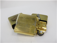 SELECT TRADING CO. Tobaccoville, NC Brushed Brass Lighter (Zippo, 1995)