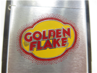 GOLDEN FLAKE Snack Foods Logo Brushed Chrome Lighter (Zippo, 1976)