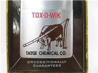 TOX-O-WIK GRAIN DRYER Tatge Chemical Co Brushed Chrome Advertising Lighter (Zippo, 1962)