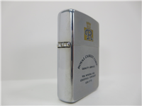 ROYAL CASKET CORP Brushed Chrome Advertising Lighter (Zippo, 1966)