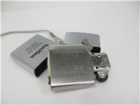 UNICAN Plastics Co. Brushed Chrome Advertising Lighter (Zippo, 1973)