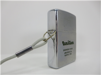 UNICAN Plastics Co. Brushed Chrome Advertising Lighter (Zippo, 1973)