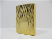 VERTICAL BARK Gold Plated Brass Lighter (Zippo, 1977)