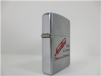 NORTHLAND OILS & LUBES Brushed Chrome Advertising Lighter (Zippo, 1953-1955)