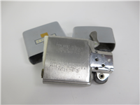 CUMMINS ENGINES Yellow Cross Logo Brushed Chrome Advertising Lighter (Zippo, 1963)