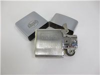 J.R. GEIGY Pharmaceutical/Chemical Co. Brushed Chrome Advertising Lighter (Zippo, 1959)