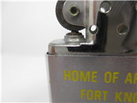ARMY ARMOR SCHOOL AT FORT KNOX KY Brushed Chrome Lighter (Zippo, 1966)