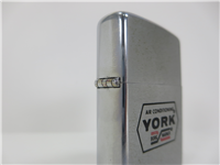 Borg/Warner YORK INTERNATIONAL Air Conditioning Brushed Chrome Advertising Lighter (Zippo, 1973)