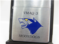 VMAQ-3/Moondogs MARINE CORPS/EA-6B PROWLER Brushed Chrome Lighter (Zippo, 1999)