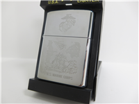 U.S. MARINE CORPS Polished Chrome Lighter (Zippo, 1999)