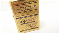 STRAUB BREWERY International Swap Meet 1/250 Limited Edition Brass Lighter (Zippo, 2000)