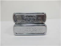 Bill Clinton SLICK WILLIE Brushed Chrome Limited Edition Lighter & ZipLight Lot of 2 (Zippo, 1996)