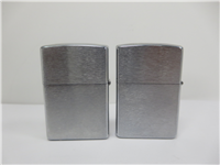 Bill Clinton SLICK WILLIE Brushed Chrome Limited Edition Lighter & ZipLight Lot of 2 (Zippo, 1996)