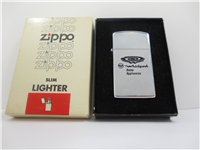 RCA/WHIRLPOOL Home Appliances Polished Chrome Slim Advertising Lighter (Zippo, 1961)