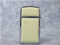 WHALE SCRIMSHAW Polished Chrome Ultralite Slim Lighter (Zippo, 1993-1995)