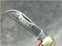 BUCK CREEK COBRA Red Jigged Bone 2-Blade 3-3/4" Congress