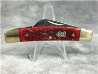 BUCK CREEK COBRA Red Jigged Bone 2-Blade 3-3/4" Congress