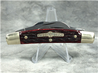 BOKER TREE BRAND Red Jigged Bone Congress  with Blade Etch