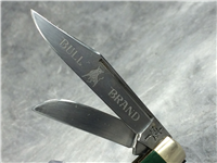 BULL BRAND Solingen Germany Smooth Green 3-3/4" Stockman
