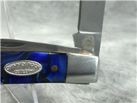 CHIMNEY ROCK CUTLERY Blue Swirl Celluloid 4-Blade Congress Knife