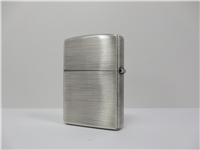 LUCKY STRIKE LARGE BULLSEYE Antique Brushed Chrome Lighter (Zippo, 250LS 498, 1998)