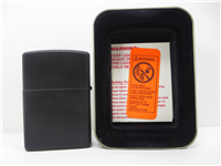 LUCKY STRIKE WALL Black Matte Lighter (Zippo, 218LS 530, 1998)