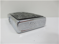 Barrett Smythe GRIZZLY BEAR Polished Chrome Lighter with Pewter Emblem (Zippo, 1997)