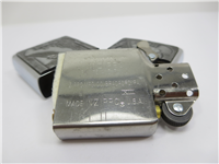 Barrett Smythe EAGLE OVER MESA Polished Chrome Lighter with Emblem (Zippo, 250BBS B148, 1997)