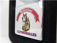 BUDWEISER CLYDESDALES Polished Chrome Lighter (Zippo, 1997)