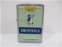 SIERRA Vintage Cigarette Pack Design Brushed Chrome Lighter (Zippo, 2000)