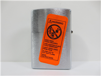 TRUE Vintage Cigarette Pack Design Brushed Chrome Lighter (Zippo, 2000)